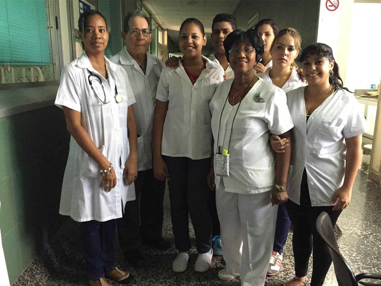 Pediatric nurses in a hospital, Habana, Cuba