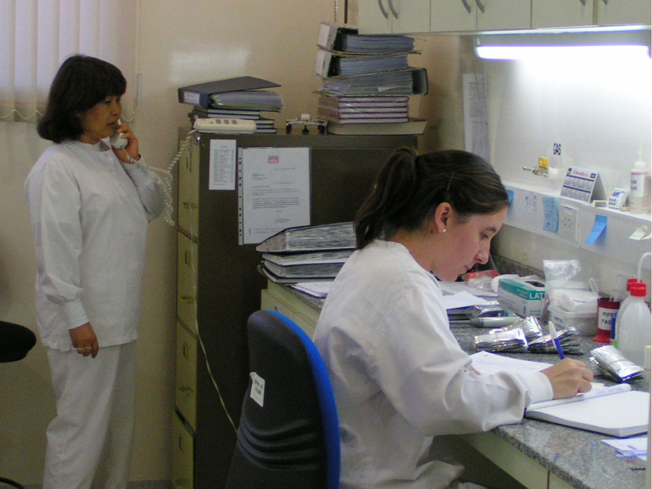 Quality control office of a biotech company, Argentina